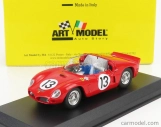 Art-model Ferrari 246sp Dino Spider 2.4l V6 N 13 Test Circuito Di Modena Before 24h Le Mans 1961 R.ginther 1:43 Červená