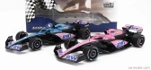 Solido Renault Set 2x F1 A523 Team Bwt Alpine Press Launch Livery N 10 Pierre Gasly - N 31 Esteban Ocon 2023 1:18 Modrá čierna ružová