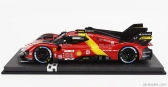Bbr-models Ferrari 499p 3.0l Turbo V6 Team Ferrari Af Corse N 51 Winner 24h Le Mans 2023 Alessandro Pier Guidi - James Calado - Antonio Giovinazzi - Con Vetrina - With Showcase 1:18 Červená Žlutá Černá