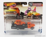 Mattel hot wheels Volkswagen Horizon Truck With Baja Beetle 1955 1:64 Oranžová Černá