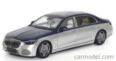 Almost-real Mercedes benz S-class S600 V12 Biturbo Maybach 2021 1:18 Námořní Modrá Stříbrná