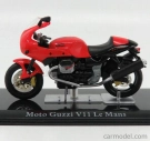 Edicola Moto Guzzi V11 Le Mans - Poškodený displej 1:24 červená
