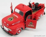 Maisto Ford USA F-1 Pick-up Custom Harley-Davidson 1948 + Motorcycle Harley Davidson El Knucklehead 1936 Fire Departmen 1:24 Red