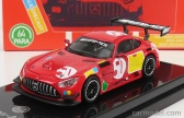 Paragon-models Mercedes Benz Amg Gt3 Evo N 50 - 50. výročie Red Pig Livery 2022 1:64 červená
