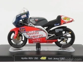 Edicola Aprilia 250cc Team Nastro Azzurro N 46 Majster sveta Test Jerez 1997 Valentino Rossi 1:18 Sivá červená biela