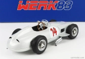 Werk83 Mercedes benz F1  W196 N 14 2nd Belgium Gp 1955 Stirling Moss 1:18 Silver