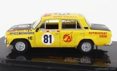 Ixo-models Lada fiat 1600r N 81 Ally Acropolis 1977 S.brundza - A.brum 1:43 Žltá matná čierna