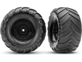 Traxxas kolo 2.0/3.0", disk černý offset 29mm, pneu Terra Groove (pár)
