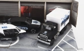 Majorette Chevrolet Set Assortment 5 Cars Police Force Pieces 1:64 Bílá Černá