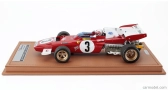 Tecnomodel Ferrari F1   312b2 N 3 Zandvoort Gp (with Pilot Figure) 1971 Clay Regazzoni - Con Vetrina - With Showcase 1:18 Červená Bílá