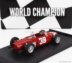 Brumm Ferrari F1 156 N 38 Majster sveta 3. GP Monaka 1961 Phil Hill 1:43 Červená