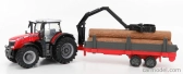 Bburago Massey Ferguson 8740S s drevom