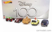 Mattel hot wheels Walt disney Set 5x Disney 100th Anniversary - Cruella Deville 101 Dalmatiers - Guinevere Van Onward - Pizza Planet Truck Toy Story - Rc Toy Story - Brave Pizza Planet Truck Toy Story 1:64 Various