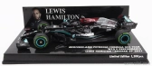 Minichamps Mercedes gp F1 W12 Mercedes M12 Eq Power+ Team Amg Petronas Motorsport Formula One N 44 Winner Sotchi Russian Gp 2021 Lewis Hamilton - 100. víťazstvo F1 s pit boardom 1:43 Black Green