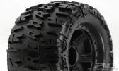 Trancher X 3,8" (štýl Traxxas) guma, lepená, čierne ráfiky, 2ks.