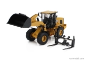 Dm-models Caterpillar Cat930 Ruspa Gommata - Scraper Tractor Wheel Loader 1:50 Žlutá Černá