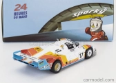 Spark-model Porsche 956 2.6l Twin Turbo Team Porsche Kremer Racing N 17 24h Le Mans 1984 Tiff Needell - David Sutherland - Rusty French 1:64 Bílá Červená Žlutá