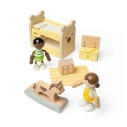Bigjigs Toys Dřevěný nábytek do domečku pro panenky Dětský pokoj