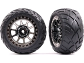 Traxxas koleso 2.2", disk načierno chrómovaný, pneu Anaconda (2) (zadné)