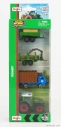 Maisto Fendt Set 4x 209 Vario Tractor 2022 – Truck – Trailer 1:64 zeleno-modro-hnedá