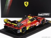 Looksmart Ferrari 499p 3.0l Turbo V6 Team Ferrari Af Corse N 50 Winner 24h Le Mans 2024 Antonio Fuoco - Miguel Molina - Nicklas Nielsen 1:43 Červená Žlutá Černá