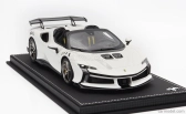 Bbr-models Ferrari Sf90 Xx Stradale Spider 2024 - Con Vetrina - With Showcase 1:18 Bianco Cervino - Bílá Černá