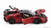 Bburago Ferrari Sf90xx Stradale 2024 1:18 Rosso Magma - Červená S Černou