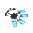 Nabíječ pro 4ks + 4ks Li-Pol 600mah - Syma X5C atd