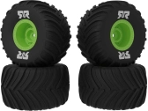 Arrma kolo s pneu dBoots Chevron MT, disk zelený (4): GROM