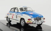 Ixo-models Saab 96 V4 N 18 Rally 1000 Lakes 1976 J.vilkas - J.soini 1:43 Bílá Modrá