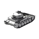 Oceľová stavebnica tank Pz.Kpfw. II