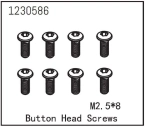 Button Head Screw M2.5*8 (8)