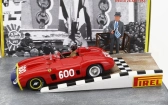 Art-model Ferrari Diorama - 290mm Spider S/n0626 N 600 Mille Miglia 1956 Juan Manuel Fangio 1:43 Červená modrá žltá