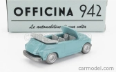 Officina-942 Fiat 600 Maggiolina Carrozzeria Francis Lombardi Cabriolet Open 1958 1:76 Svetlomodrá