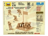 Zvezda figúrky British Mortar with crew 1939 – 1942 (1:72)
