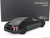 Almost-real Mercedes benz S-class S600 V12 Biturbo Maybach 2023 1:18 Obsidian Black