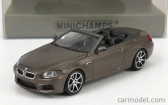 Minichamps BMW radu 6 M6 Cabriolet Open (f13) 2015 1:87 Grey Met