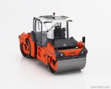 Nzg Hamm Hd+120i Vio-2 Hf Rullo Vibrante Bitamburo Liscio - Schiacciasassi - Stone Crusher Roll 1:50 Oranžová Šedá Bílá