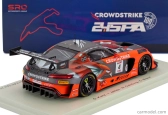 Spark-model Mercedes Benz Amg Gt3 Evo 6.2l V8 Team Crowdstrike Riley N 4 Winner Pro-am Class 24h Spa 2024 George Kurtz - Ian James - Nicky Catsburg - Colin Braun 1:43 Orange Grey