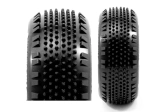 STINGER V4 BUGGY A2 (SOFT) nalepené pneumatiky, bílé disky, 2 ks.