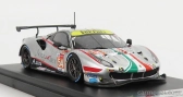 Looksmart Ferrari 488 Gte Evo 3.9l Turbo V8 Team Af Corse N 54 1:43, stříbrná