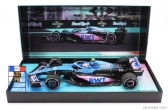 Minichamps Renault F1  A523 Team Bwt Alpine N 10 8th Miami Gp With Pit Board 2023 Pierre Gasly 1:18 Modrá Černá Růžová