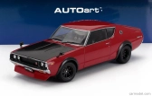 Autoart Nissan Skyline 2000 Gt-r (kpgc110) Vyladená verzia Coupe 1973 1:18 Červená čierna