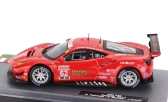 Edicola Ferrari 488 Gte 3.9l Turbo V8 Team Risi Competizione N 62 24h Daytona 2017 Giancarlo Fisichella - James Calado - Toni Vilander 1:43 Červená