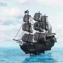 Oceľová súprava Black Pearl, čierna
