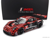 Truescale Porsche 911 992 Gt3 R Team Pfaff Motorsports N 9 Winner Gtd Pro Class 12h Sebring 2023 Klaus Bachler - Patrick Pilet - Laurens Vanthoor 1:18 Červená Černá