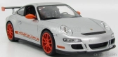 Welly Porsche 911 997 Gt3rs 2010 1:18 Stříbrná Oranžová