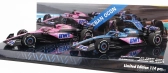 Minichamps Renault Set 2x F1 A523 Team Bwt Alpine N 31 8th Miami Gp 2023 + N 31 Bahrain Gp 2023 Esteban Ocon 1:43 Modrá čierna ružová