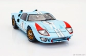 Shelby-collectibles Ford usa Gt40 Mkii 7.0l V8 Team Shelby American Inc. N 1 2nd (but Really Winner) 24h Le Mans 1966 K.miles - D.hulme 1:18 Light Blue