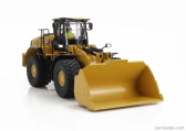 Dm-models Caterpillar Cat982xe Ruspa Gommata - Scraper Tractor Wheel Loader 1:50 Žlutá Černá